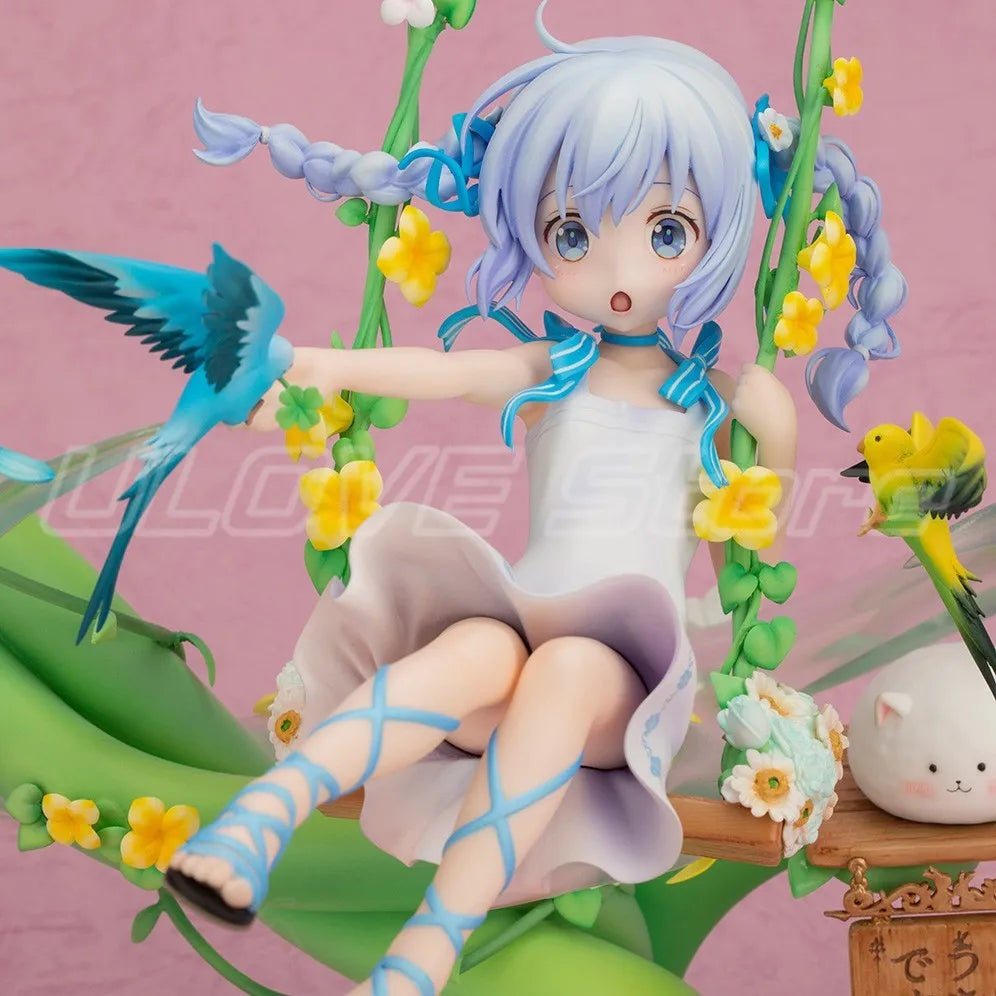Original F:NEX Are You Going To Have Some Rabbit Today? Kafuu Chino Anime Figure Model Gift
