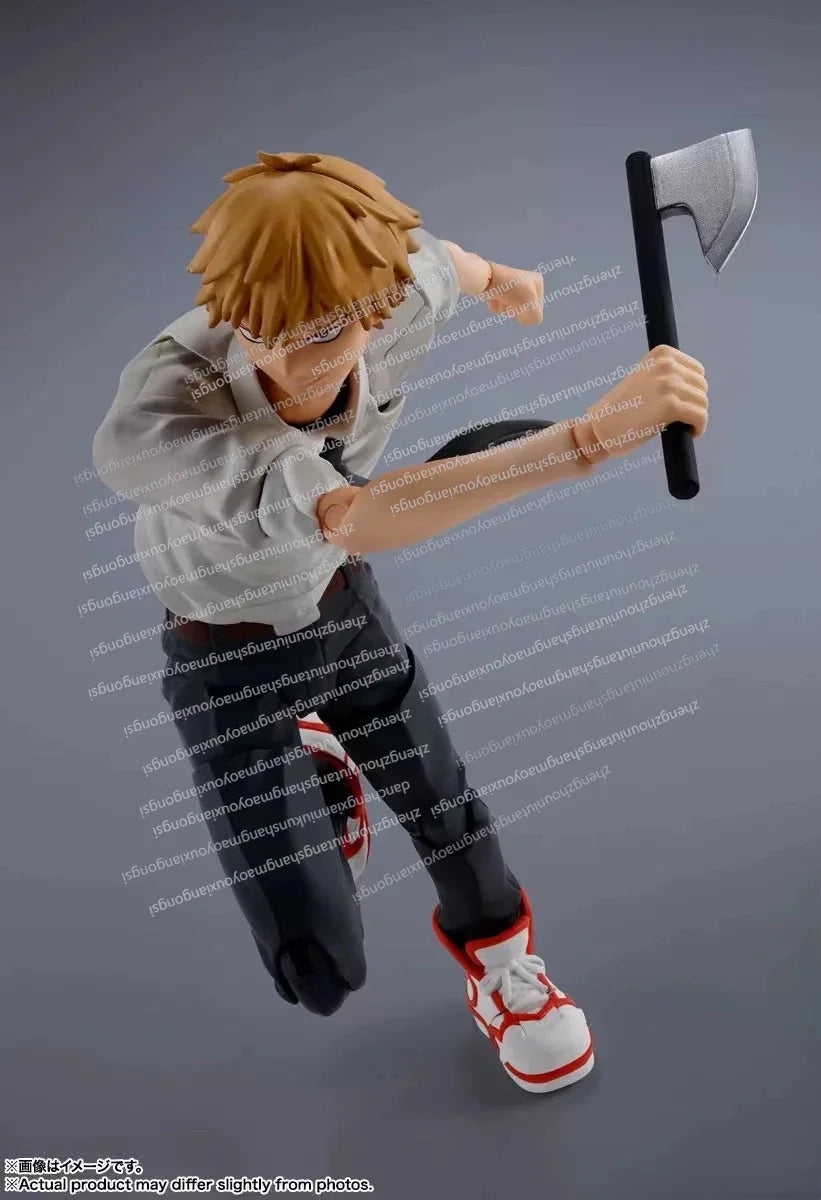 In Stock Bandai SHF Chainsaw Man Chainsaw Man Denji Pochita Normalcy Ordinary Man Costume Action Figure Collection Gift