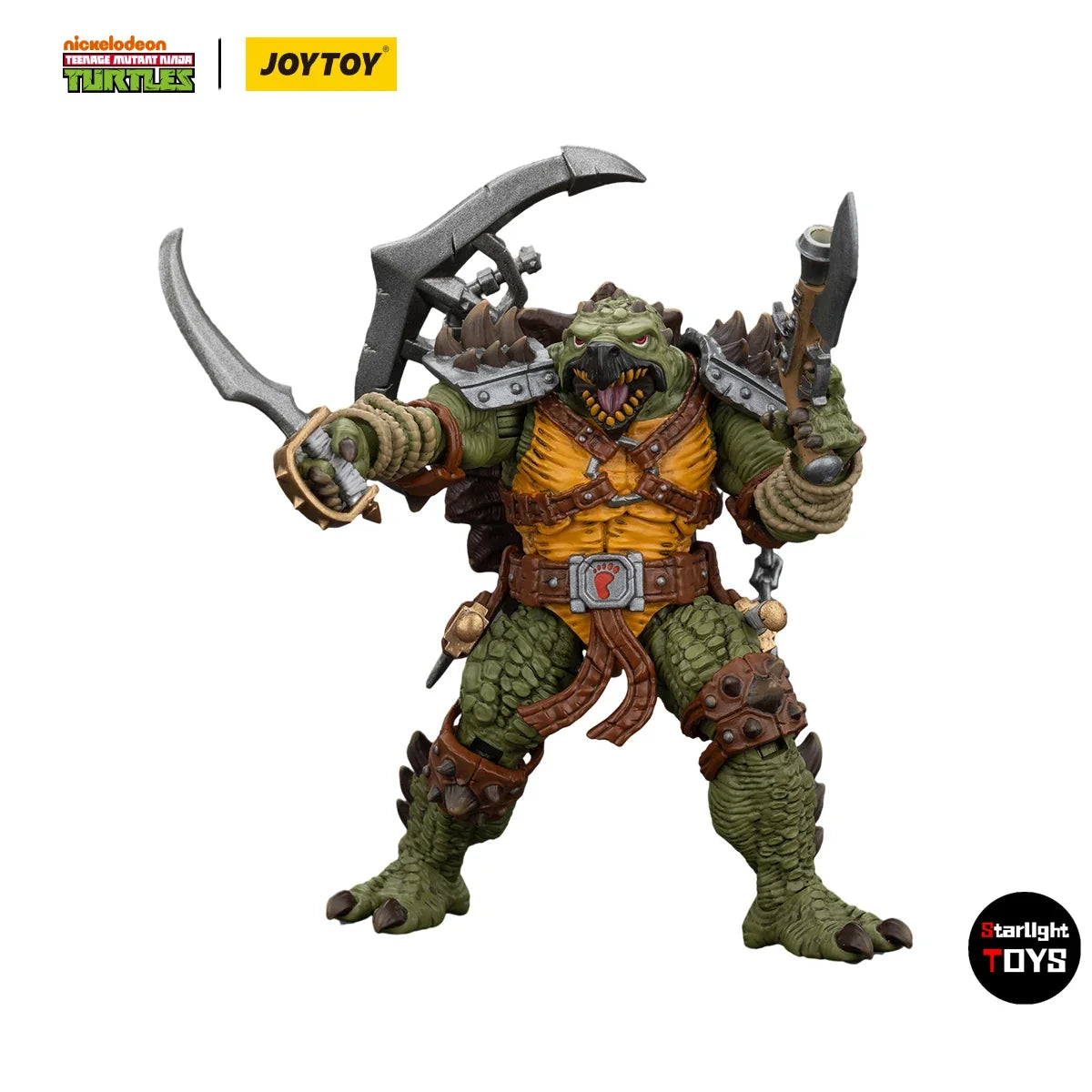 JOYTOY 1/18 Action Figure TMNT Krang Slash Tokka Model Toy Gifts