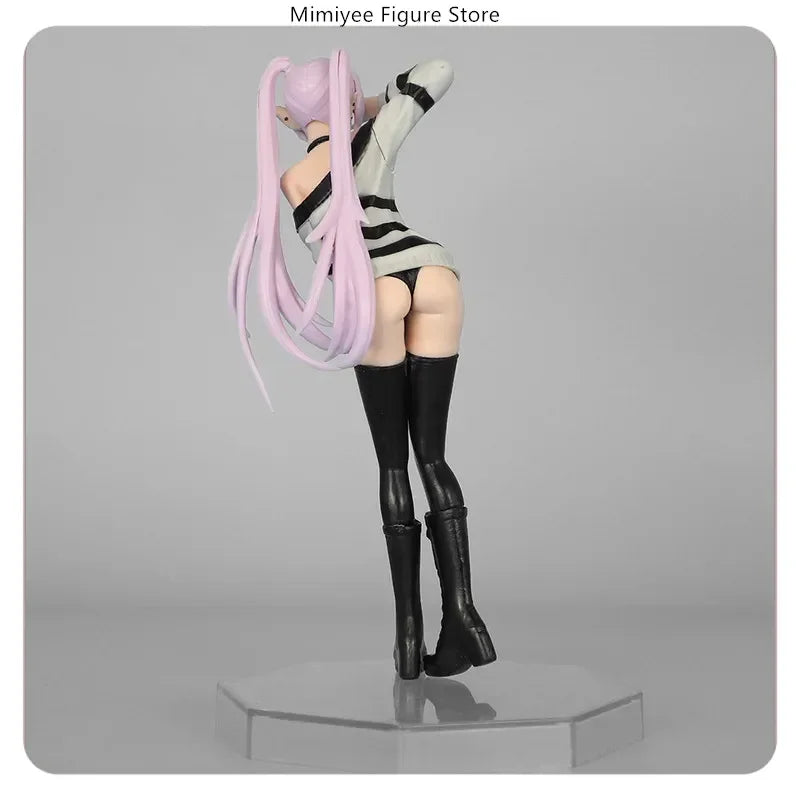 18.5cm Anime Figure - Frieren beyond Journey's End Striped Casual Wear Standing Victory Pose Model Statue Collectible Toy