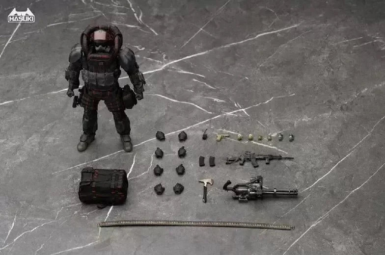 Auf Lager HASUKI SA02-WF 1/12 Maßstab Männlicher Soldat Black Operation Limited Edition Komplettset 6'' Actionfigur für Fans Sammlerstück