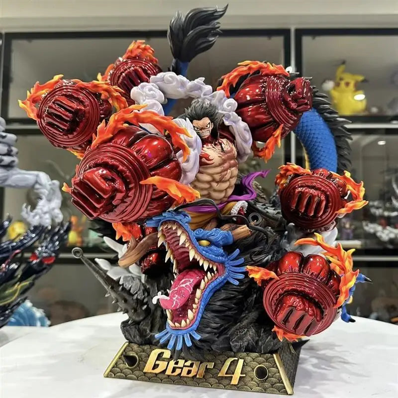 One Piece Th Tianhui Gear 4 Luffy Figure Dragon Form Kong Organ Scene Gk Statue Gear 4 Snake Man Pvc Model Collectible Toys Gift