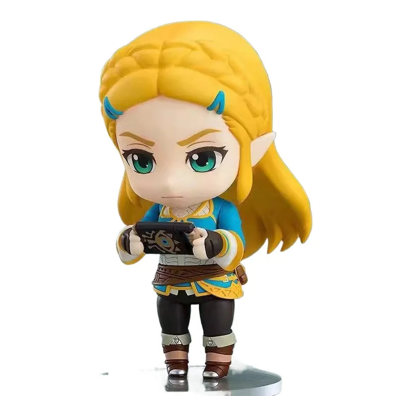 10cm Game Breath Of The Wild Princess Zelda With Horse Cute Anime Figure Anime Toys PVC Collection Model Doll Gifts 1212