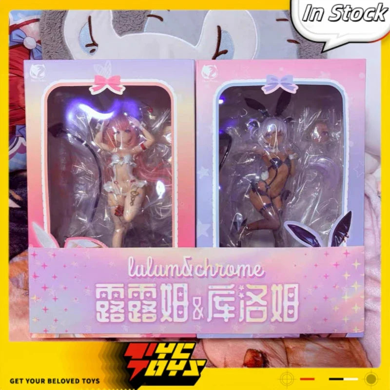 TYCTOYS In Stock 27cm Genuine BearPanda Lulumu Kurumu Thermochromic Pursuit Eye 1/6 Anime Figure Model Toys Ornament Gifts