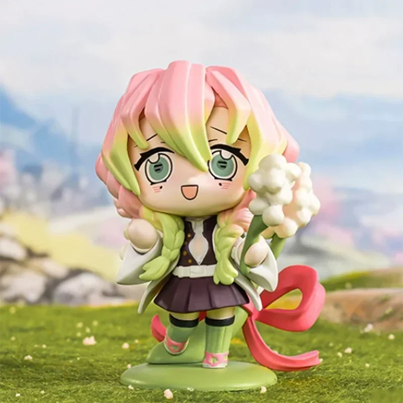 Pop Mart Demon Slayer Birth Flower Series Blind Box Toys Kawaii Anime Action Figure Surprise Mystery Box Dolls Girls Gift