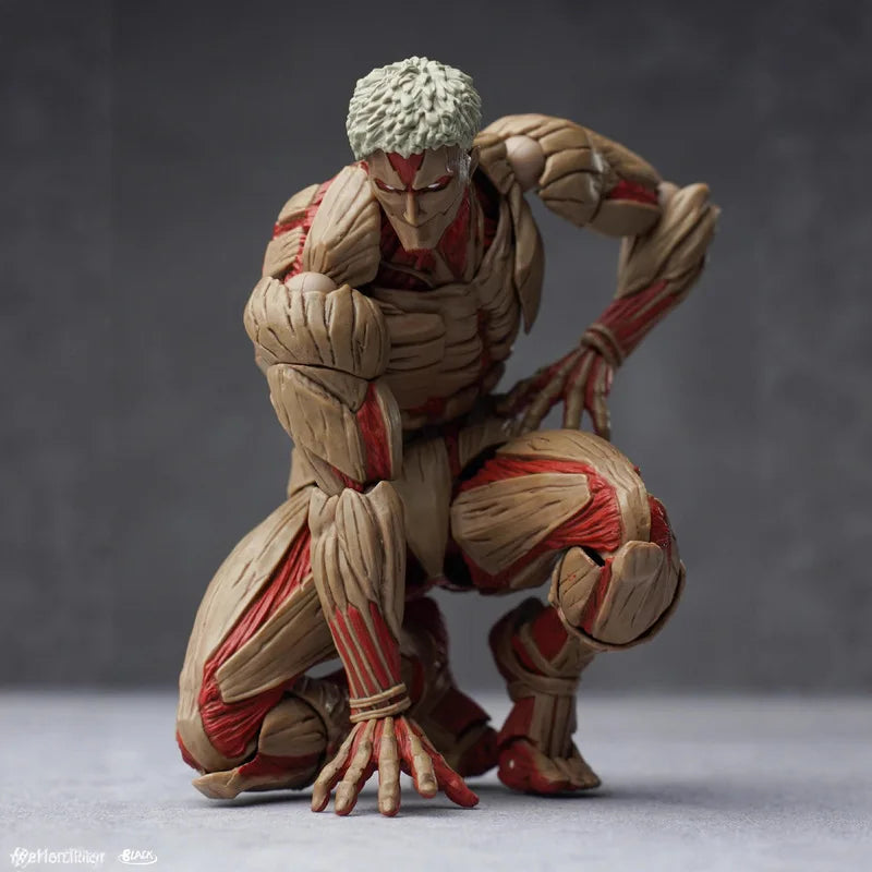 Hot In Stock Kaiyodo Eren Jaeger Action Figure Amazing Yamaguchi The Armored Titan Figure Attack On Titan Anime Model Toys