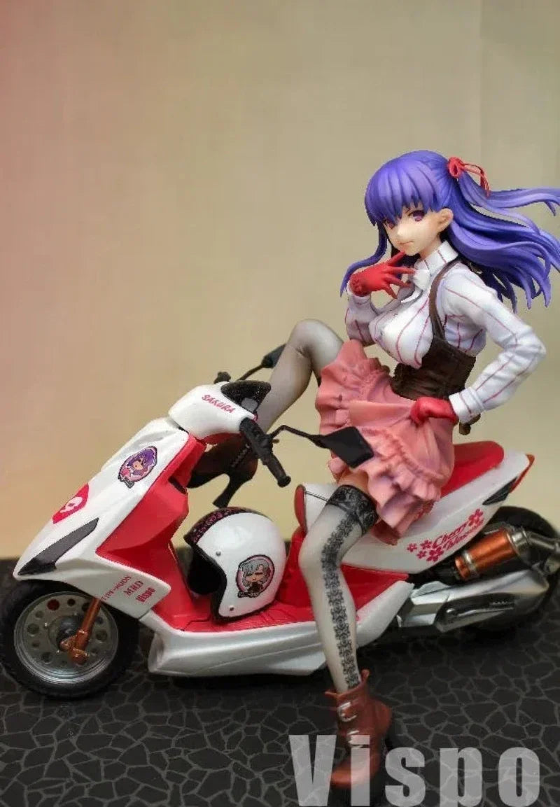 Anime Game Fate/stay night Matou Sakura Figures Cute resin GK DIY manual White assembly Model Statue Toys doll  Collection Gifts