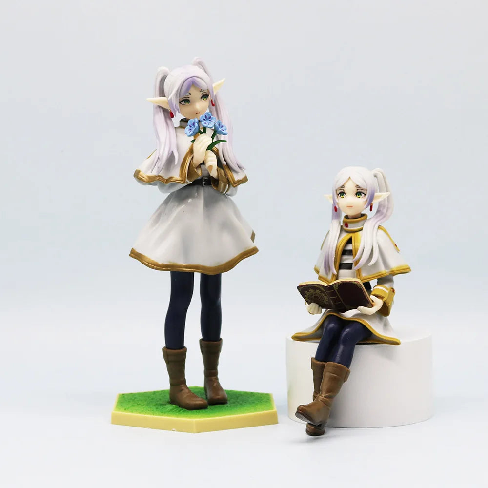 Anime Noodle Stopper Sousou no Frieren Q Version Anime Girl Figure Frieren Beyond Journey's End Action Figure PVC Model Toy Gift