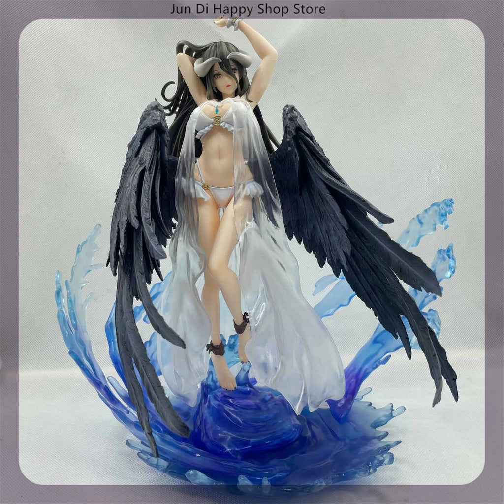 32cm Overlord Albedo In Swimsuit Anime Girl Figure Model Gk Large Statue Boys Collection Desktop Decoration Ornament Toys Gifts