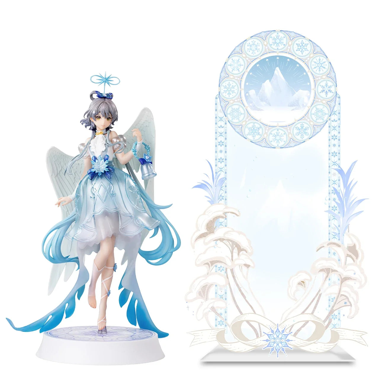 In Stock Original Vsinger Luo Tianyi Snow Angel 33cm Anime Figure 1/6 Model Toys Statue Doll Desktop Ornaments Birthday Gift Toy