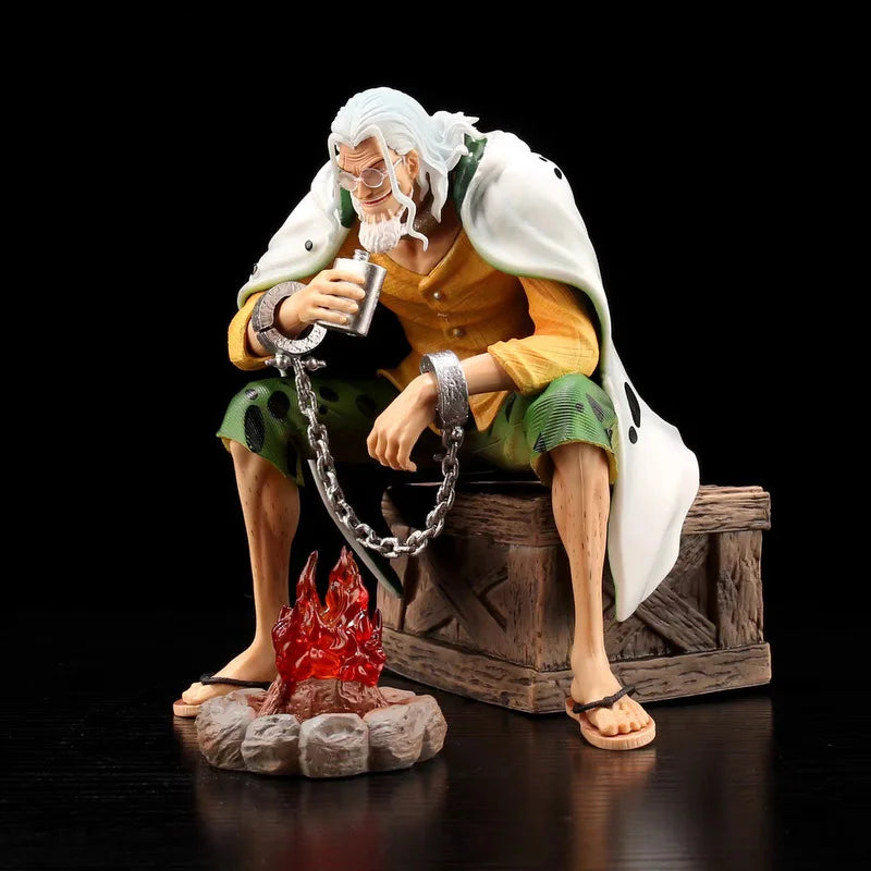 Anime One Piece Silvers Rayleigh Action Figures Pvc Model Statue Room Collection Decoration Ornament Toys Birthday Gifs