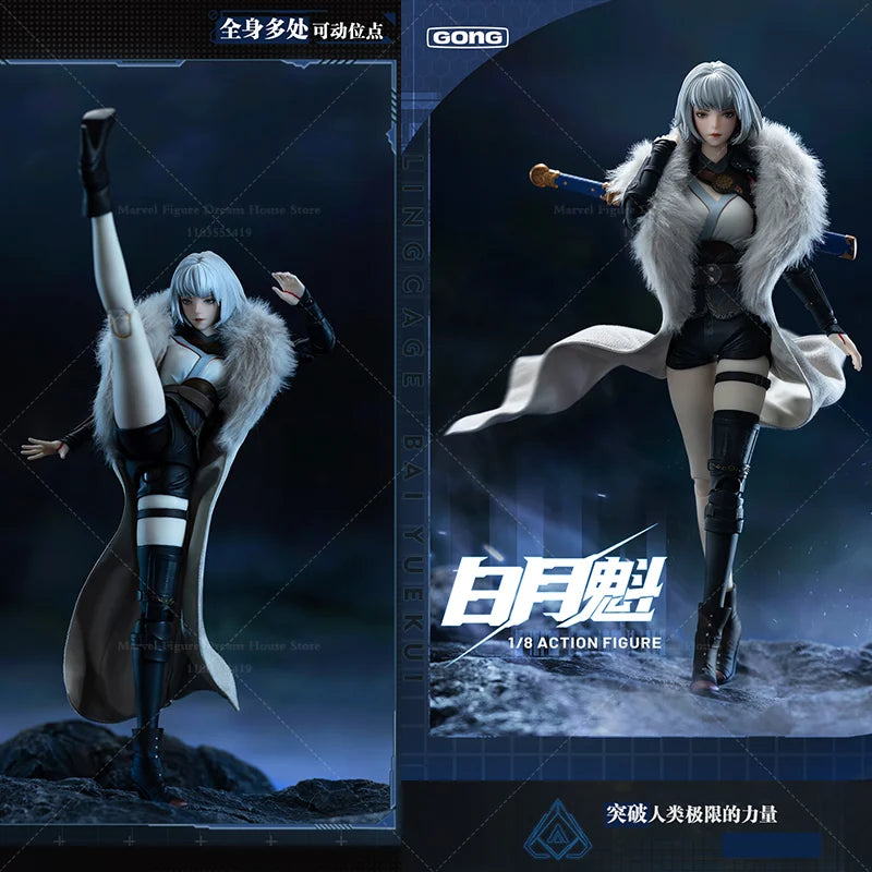 In Stock GONG 1/8 Scale Bai Yuekui Apocalypse Fantasy Theme Anime About 21.5CM Full Set Action Figure Female Soldier Toys