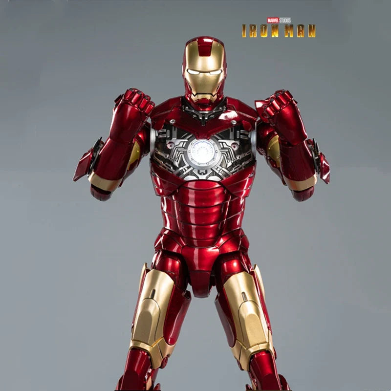 ZD 1/5 Iron Man 36CM MK3 Original legends LED lighting 10th Anniversary Memorial Collect Tony Stark Model Action Figure