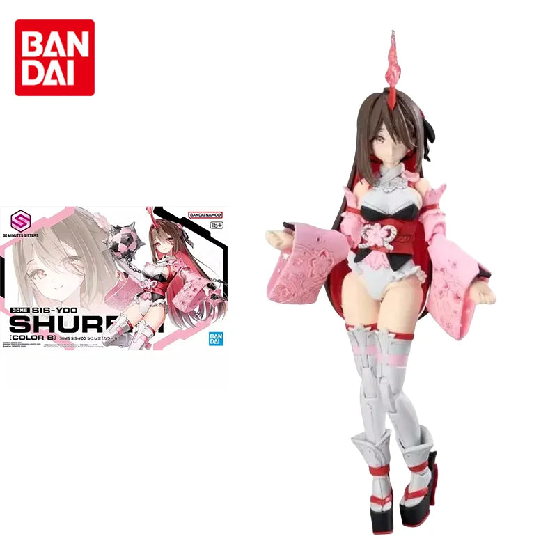 Bandai Original 30MS Model Kit Anime Figure 1/144 SIS-Y00 (COLOR B)Anmi Action Figures Toys Collectible Gifts for Children
