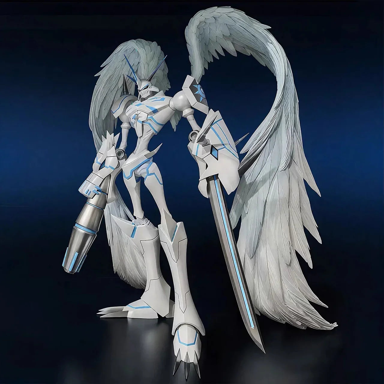 20cm/7.87inch Digimon Adventure Omegamon Merciful Mode Figure Digimon Action Figures Pvc Statue Collection Model Toys Gifts