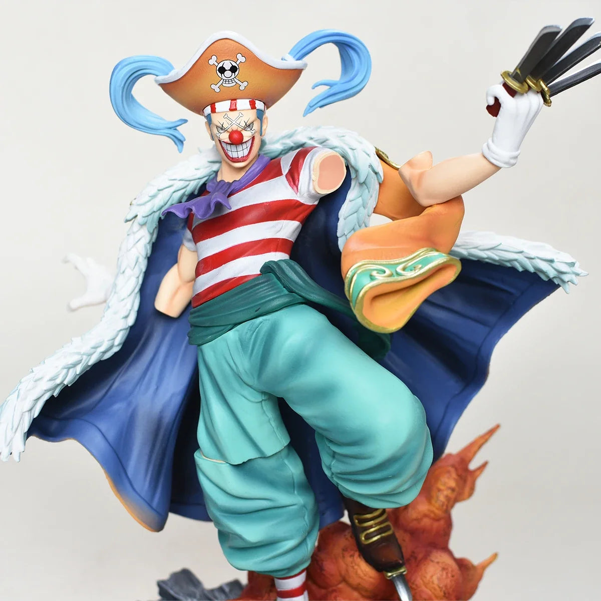 Anime ONE PIECE Buggy Figure Buggy Action Figure Desktop Ornament Statue Collection Model Toy Gift