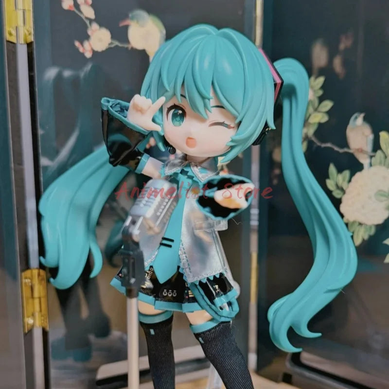 IN STOCK 14cm Blokees Hatsune Miku Cartoon Assembly Figurine Original Toy Anime Action Figure Pvc Toys Doll Collection  Gift
