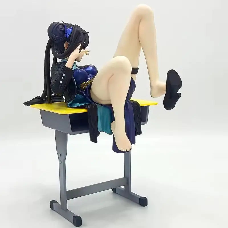 Sitting Beauty Girl Fanyingfei Hand Made Cartoon Anime Peripheral Hand Made Decoration Model Gift Desktop Decoration