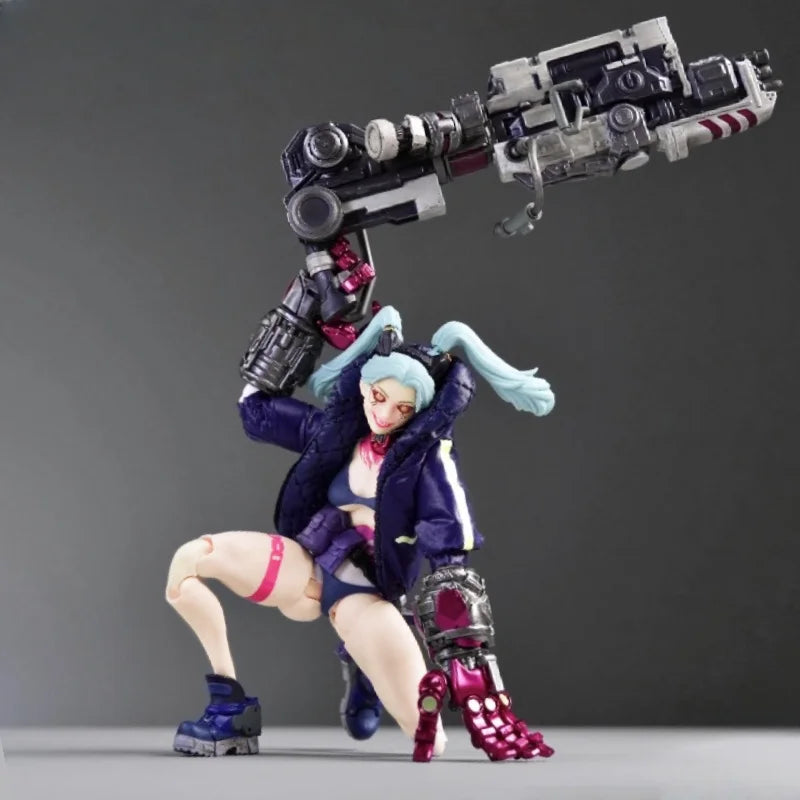 In Stock 1/12 Romankey Gun Girl Jessica Aster Action Figure Girlpla Frame Arms Girl Cyberpunk Edgerunners Rebecca Anime Toys
