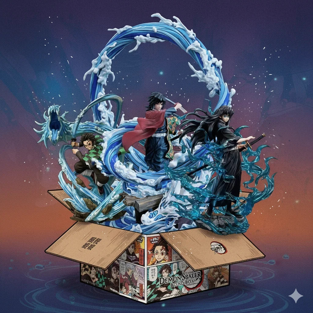2026 Demon Slayer Mystery Box Lucky Box Collectible Anime Figures Kamado Tanjirou Nezuko Set Limited Edition Dolls for Fans