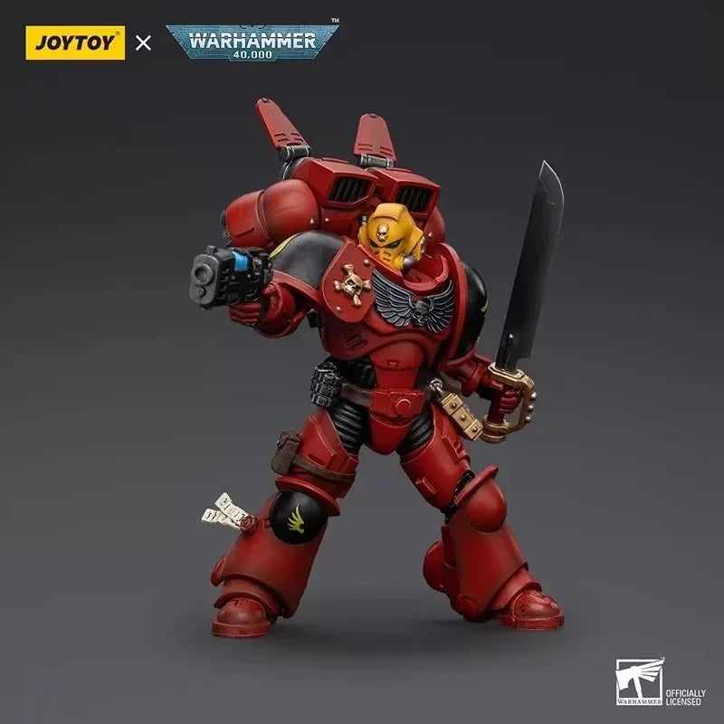 JOYTOY  40K 1/18 Action Figure Ultramarines Blood Angels Jump Pack Captain Figure Model Collection Toy Gift