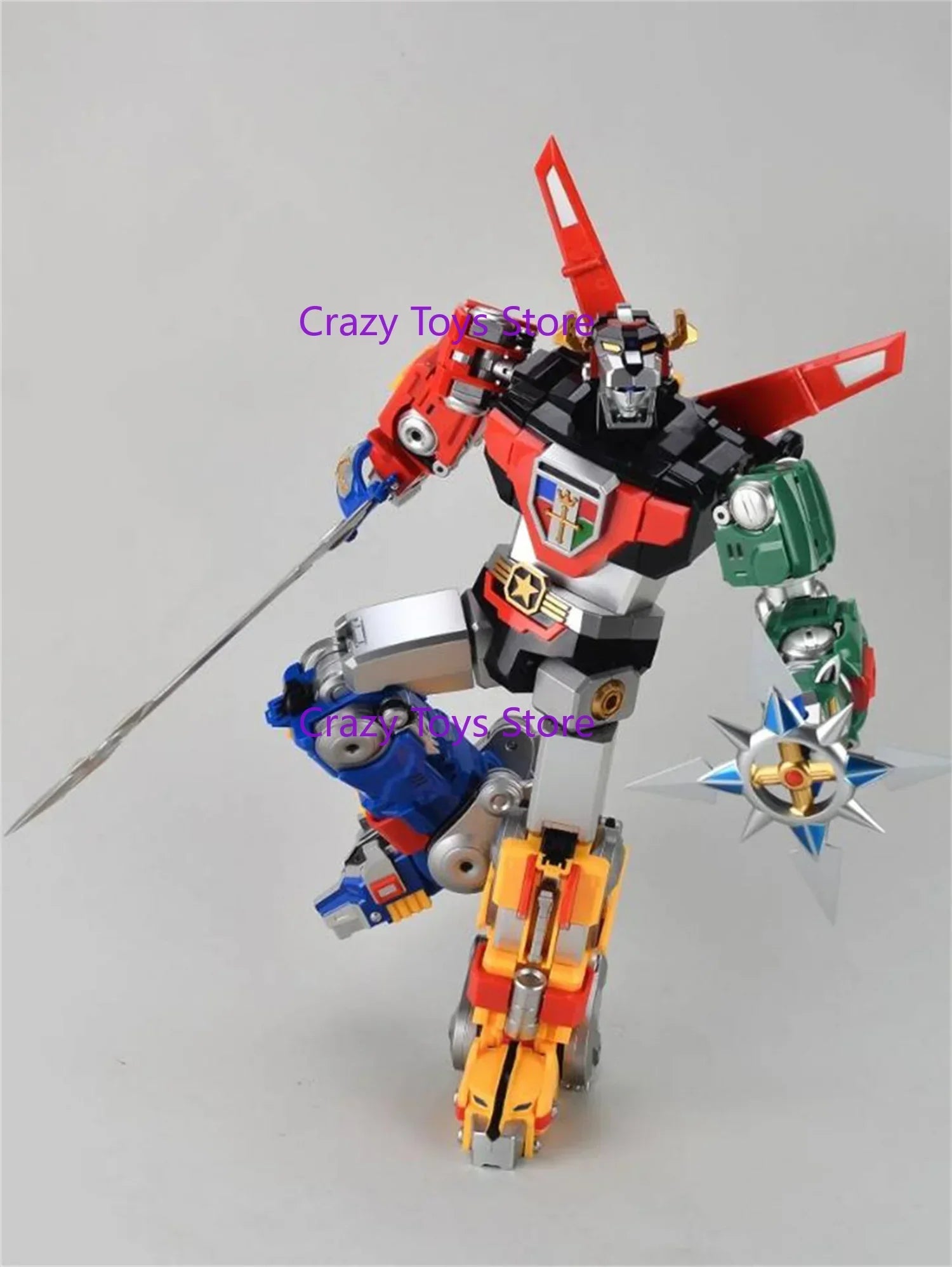 【AUF LAGER】Transformation MC Muscle Bear Beast Lion King Golion Legierung Metall Voltron Defender Actionfigur
