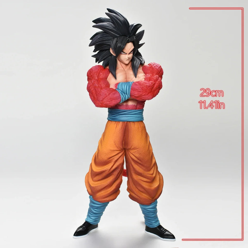 29cm/11.4in Anime Dragon Ball Z Figure Goku Super Saiyan 4 Action Figure Collectible Model Statue Toy Gift