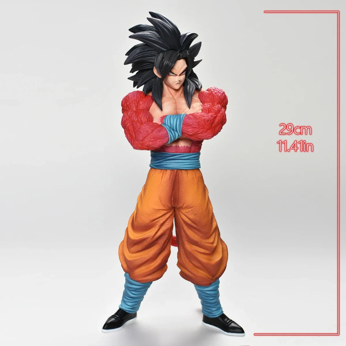 29cm/11.4in Anime Dragon Ball Z Figure Goku Super Saiyan 4 Action Figure Collectible Model Statue Toy Gift