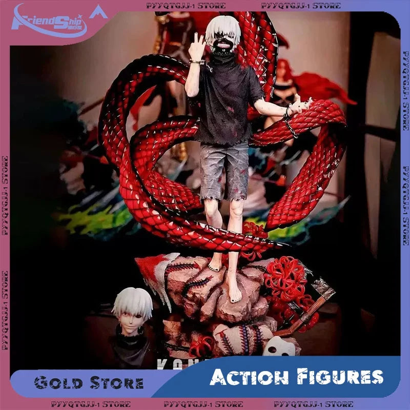Tokyo Ghoul Anime Figures Kaneki Ken Action Figures PVC Statue Gk Desk Decoration Ornament Collectible Model Toys Gifts