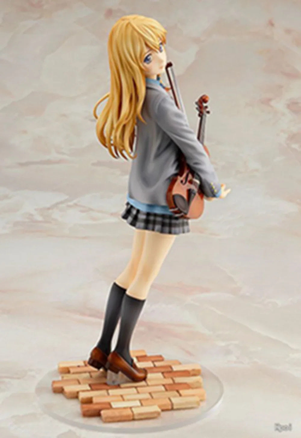 20CM Anime Shigatsu wa Kimi no Uso Miyazono Kaori Figure 1/8 Model School Dniform Dress Up Toy Gift Collection Action Figure PVC