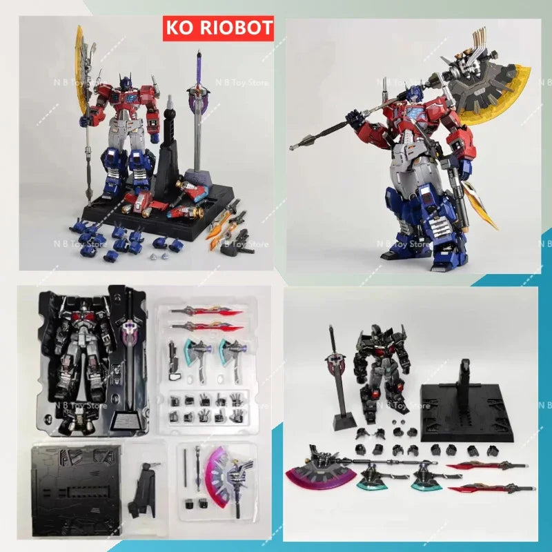 [In Stock] Mc Muscle Bear Ko Riobot OP Commander Transformation with A Modified Version of The Giant Ax Action Figure