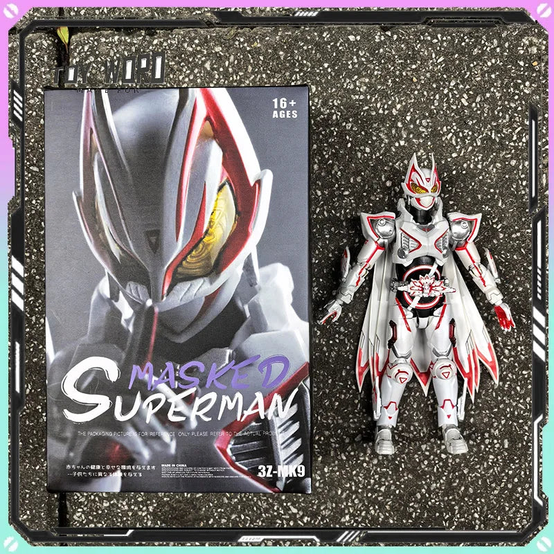 New 1/12 Kamen Rider Da Tong Masked Superman 3Z-MK9 KO Anime Action Figures Toys Model Collector Gifts