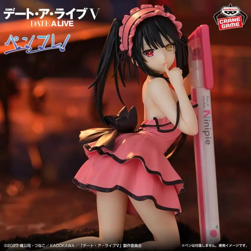 Original Genuine Banpresto DATE A LIVE 13cm Tokisaki Kurumi Figures PVC Model Doll Collection Figurine Model Toys Birthday Gift