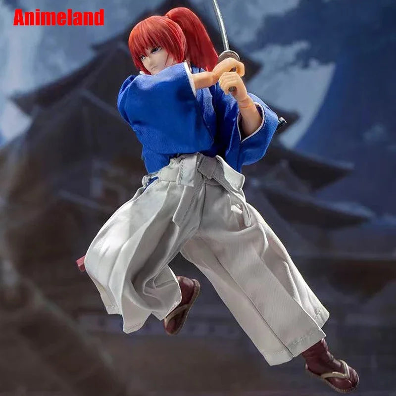 Great Toys/GT Rurouni Kenshin Himura Sagara Sanosuke Shishio Makoto SHF 1/12 16cm/6 inch PVC Action Figure Model In Stock