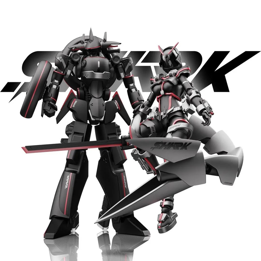 In Stock 1/12 Battle Riding Goddess Shako Action Figure Special Edition Yubo Cultural Shark Anime Figurine Mecha Musume Assembly