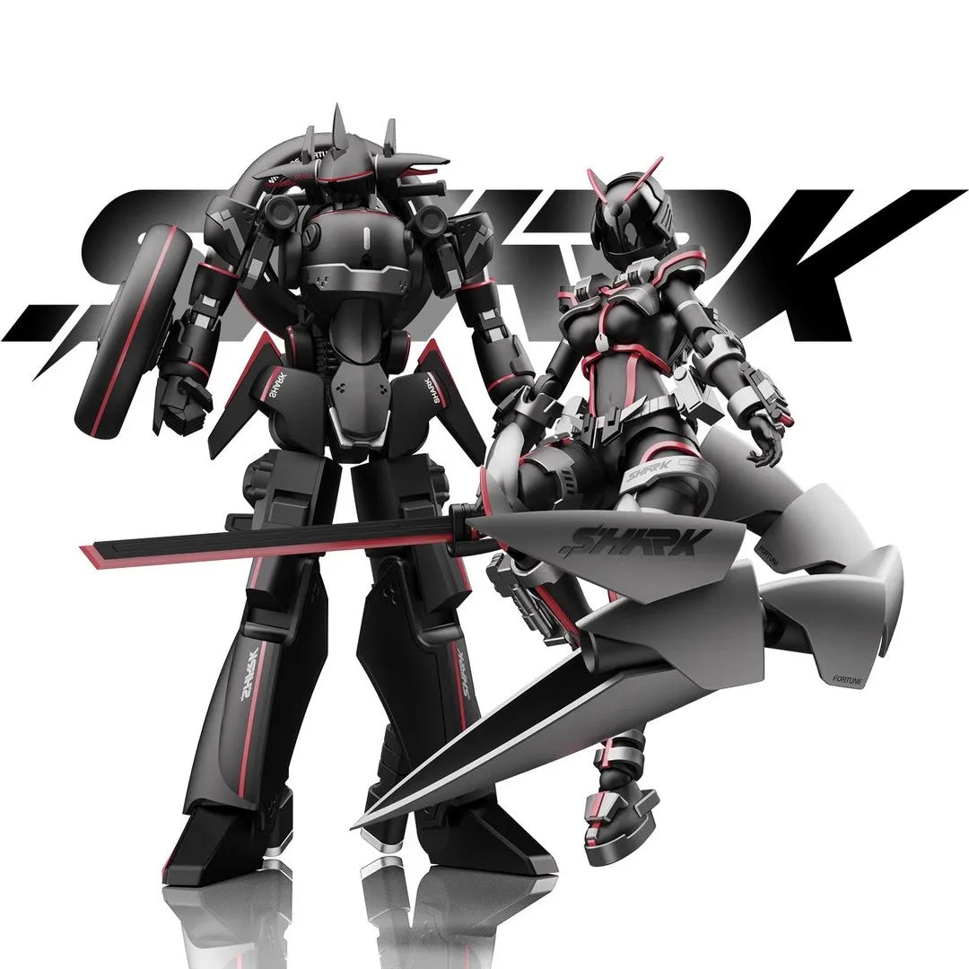 In Stock 1/12 Battle Riding Goddess Shako Action Figure Special Edition Yubo Cultural Shark Anime Figurine Mecha Musume Assembly