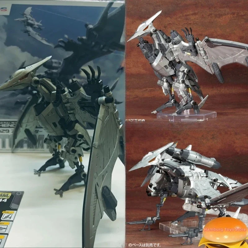 Kotobukiya  MODEL Model HMM ZOIDS ZD101Y RZ-029 Berserk White Dragon Fuhrer Assembly Model Kits Action Figure toys