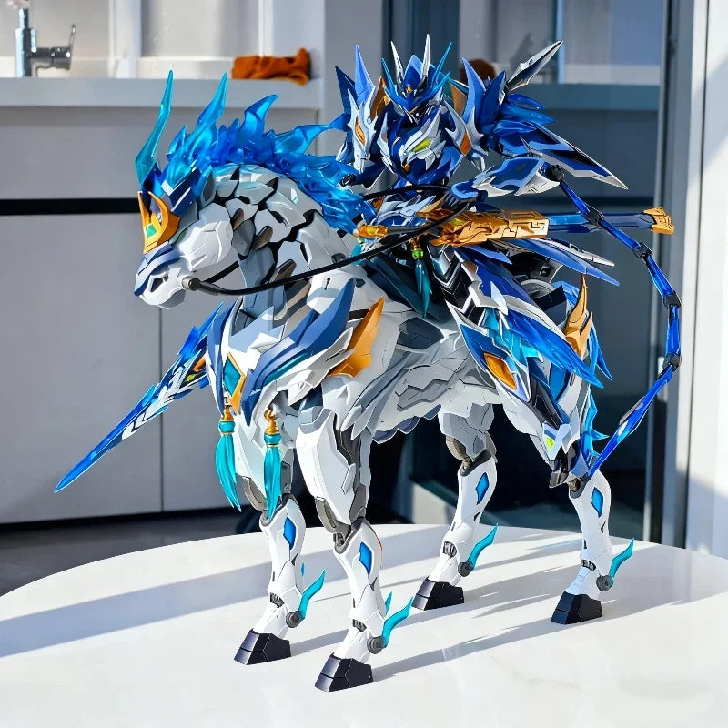 Motor Nuclear 1/10 Zhao Yun Action Figures Legend Of Star General Alloy Skeleton Mecha Model Kit Assembly Toy Collectible Gift