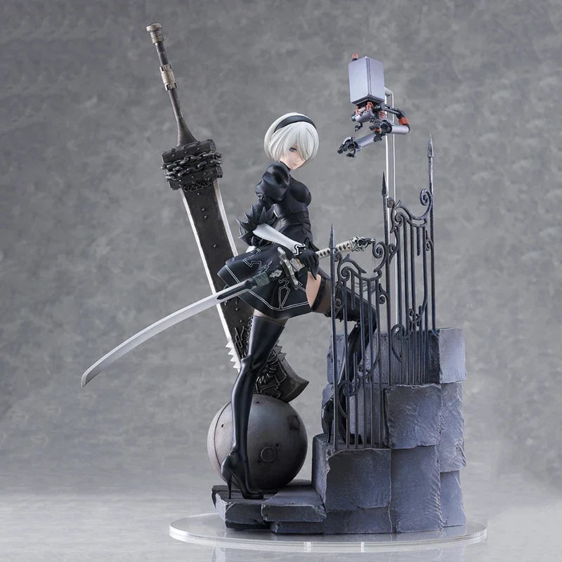 Original 2B PROOF YoRHa No.2 Type B NieR:Automata PVC Genuine Action Anime Figure Collection Model Statuette Birthdays Gift