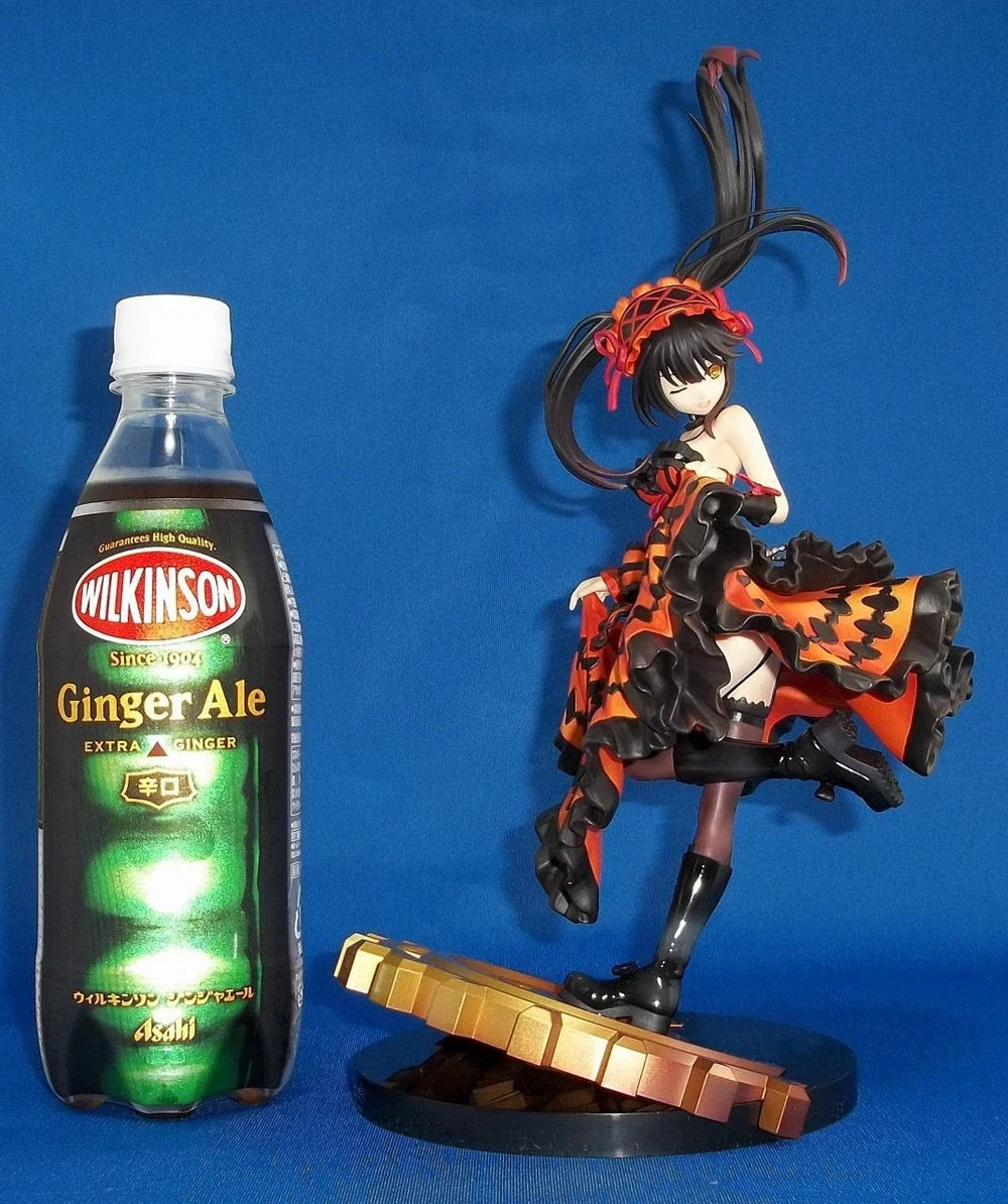 28CM Popular Anime Date A Live II Tokisaki Kurumi 1/8 Edition Beautiful Girl Model PVC Collection Static Toys Doll