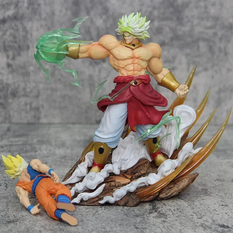 20cm Dragon Ball Anime Figures Broli Vs Goku Action Figures Pvc Model Statue Goku Broly Doll Collectible Toys Birthday Gift