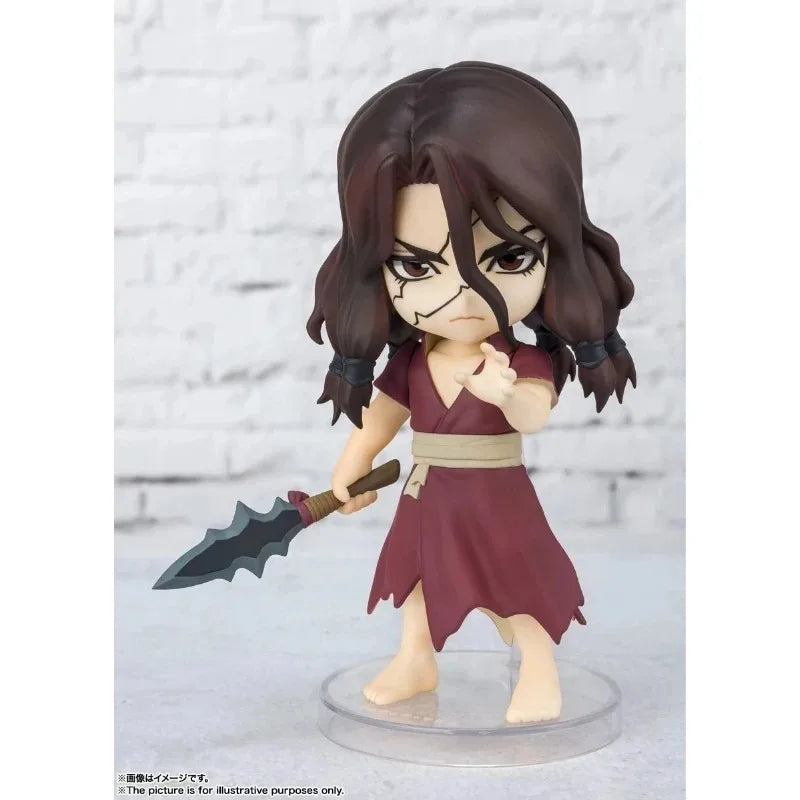 Bandai Dr. Stone Figuarts Mini Q Version Asagiri Gen Kohaku Tsukasa Shishio Ishigami Senku From Model Toy Christmas gift WY