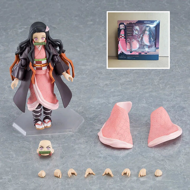 Demon Slayer Agatsuma Zenitsu Figma Action Figure - Anime Collectible Model Toy for Fans And Collectors Painted DX-522