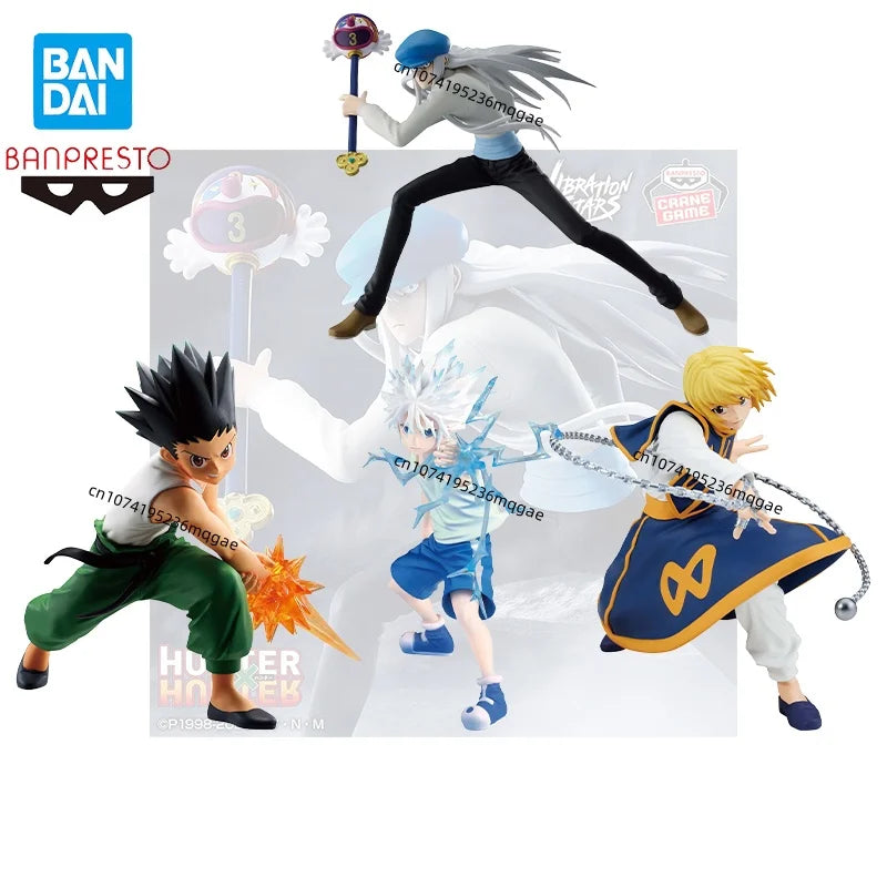 In stock Bandai HUNTER x HUNTER VIBRATION STARS Kaito GON FREECSS Kurapika Anime Action Figures Model Killua Zoldyck Ornaments