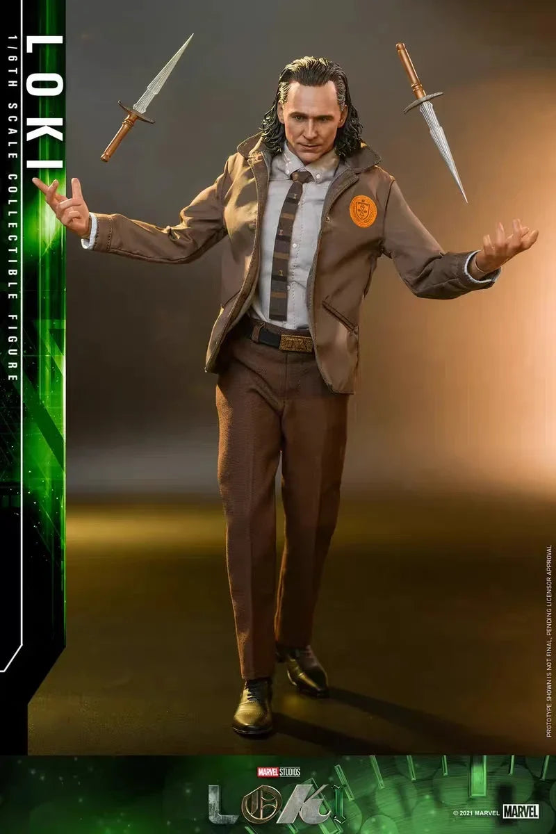 Marve 1/6 Scale Loki TVA Uniform Collectible Action Figure Marvel Studios Tom Hiddleston TMS061 Model For Adult Collectors