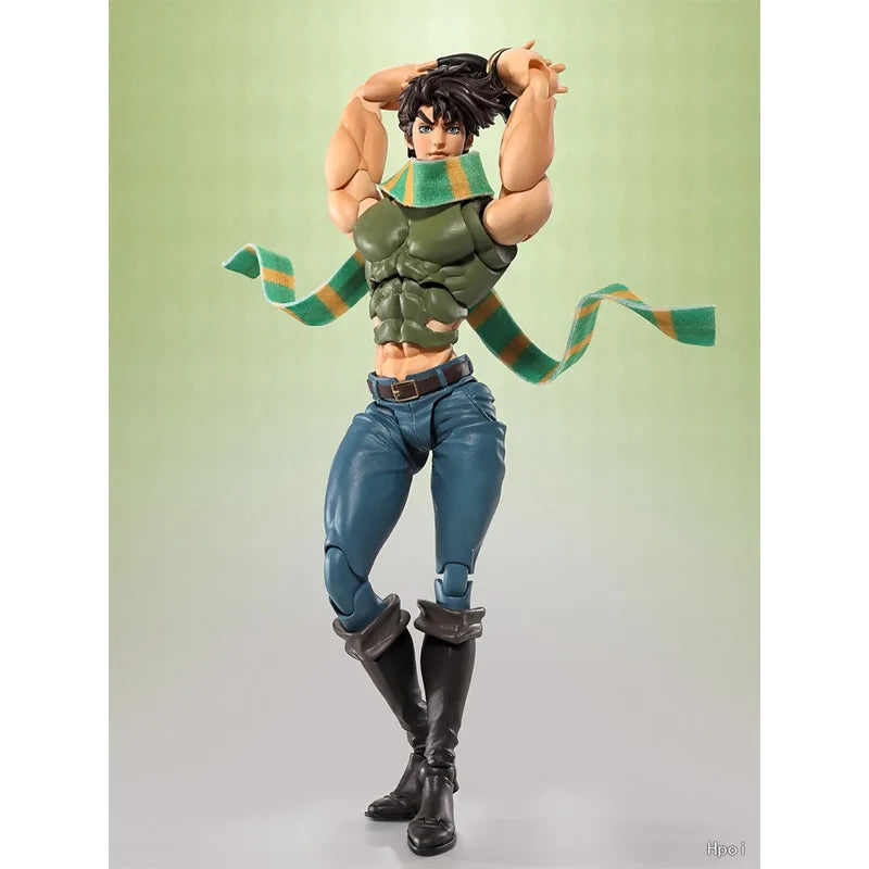 In Stock Genuine Bandai JoJo's Bizarre Adventure Model Kit SHF Joseph Joestar Anime Action Figure Collection Finished Model Toys