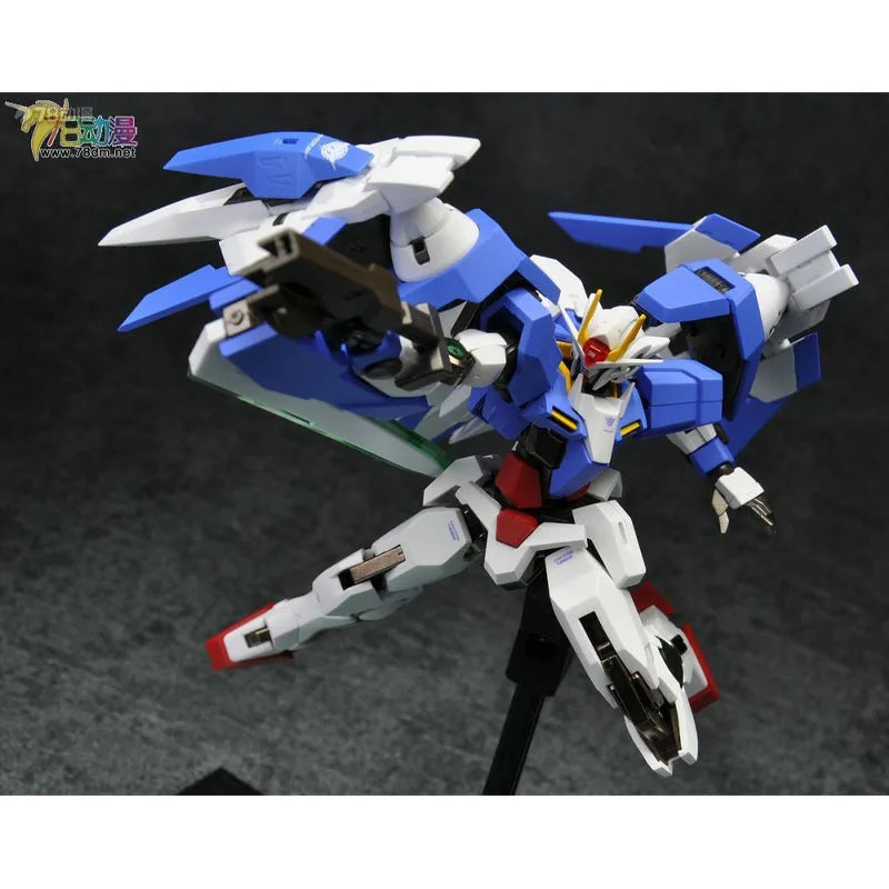 Bandai Original Mobile Gundam METAL ROBOT 00 RAISER GN-0000+GNR-010 Anime Action Figures Toys for Boys Gift Model Ornaments