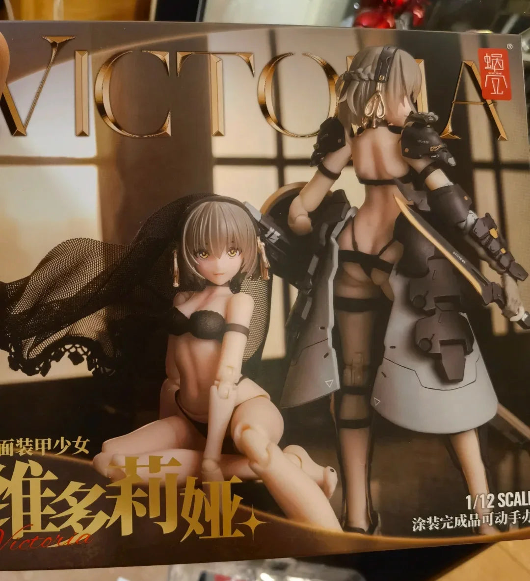 Original Snail shell Front Armored Girl Victoria 1/12 Anime Figur Mobile Machine Collection Desktop Dekoration Modell Spielzeug Geschenk