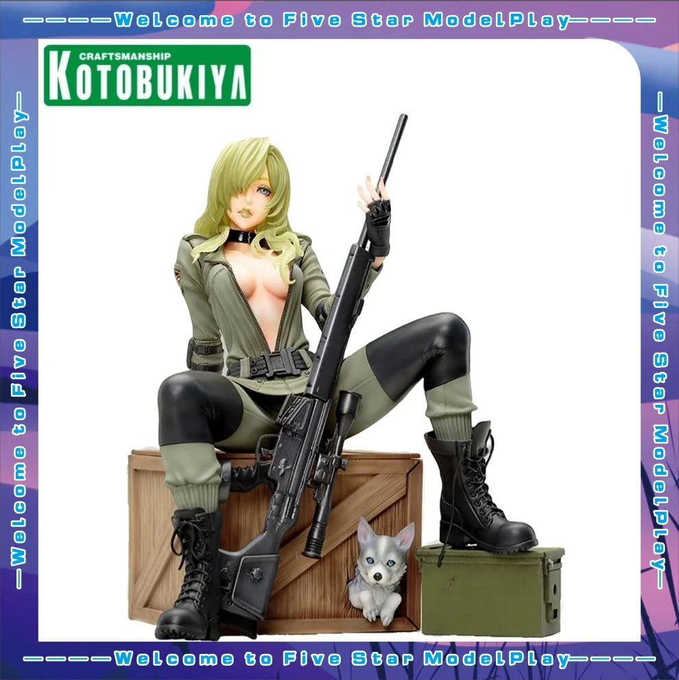 【FS】 Original KOTOBUKIYA Beautiful Girl Statue Sniper Snow Wolf Anime Doll Figure Model Toys Gifts