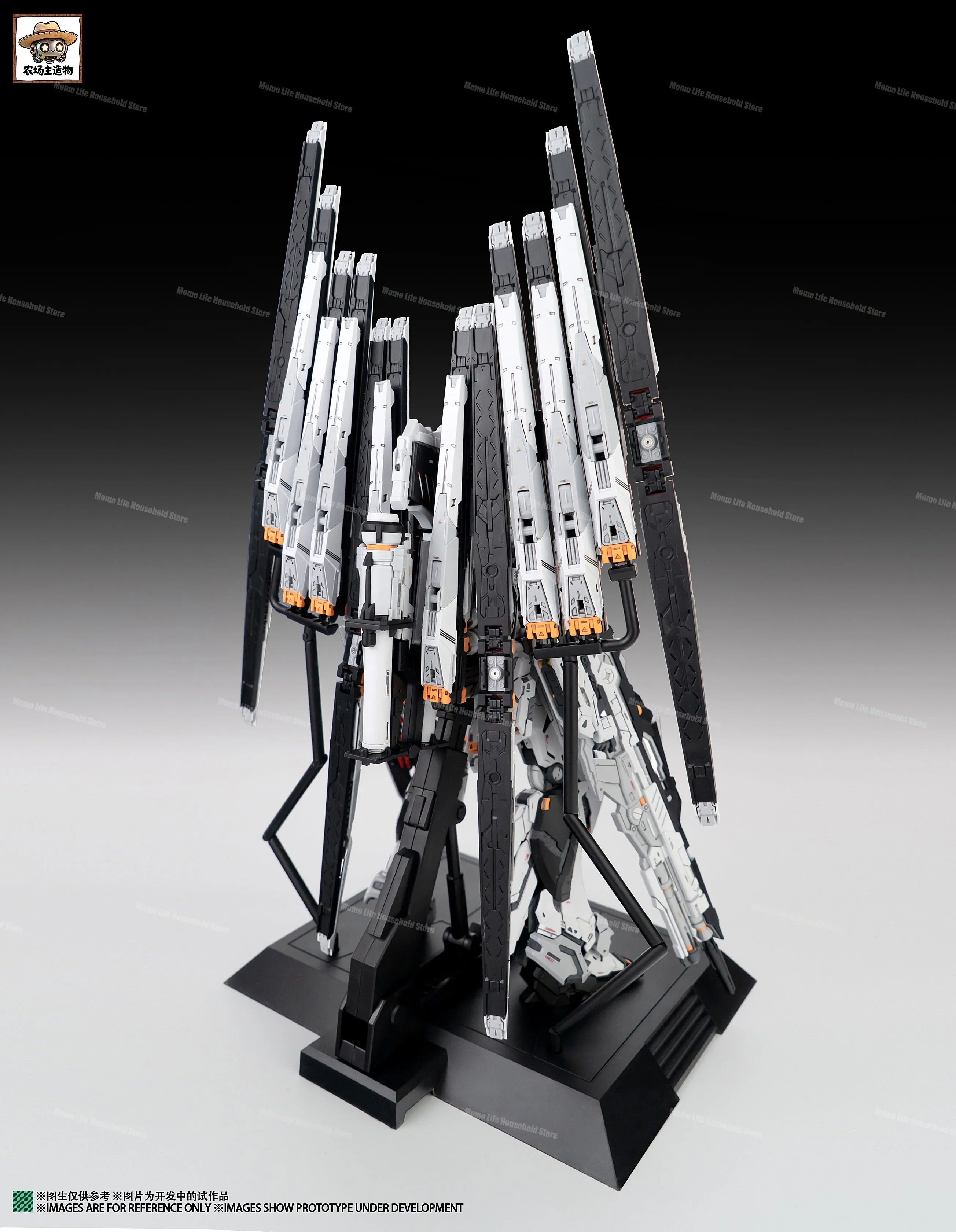 In Stock NONGCHENGZHU 1/100 MG CMM RX-93 v GK Assembly Model Kits Plastic skeleton Anime Action Figure Robot Plastic Model  Toys